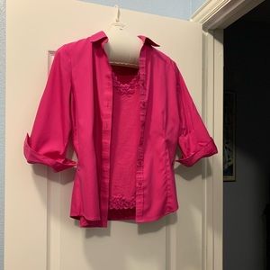 Stunning Pink Shell and No Iron Shirt